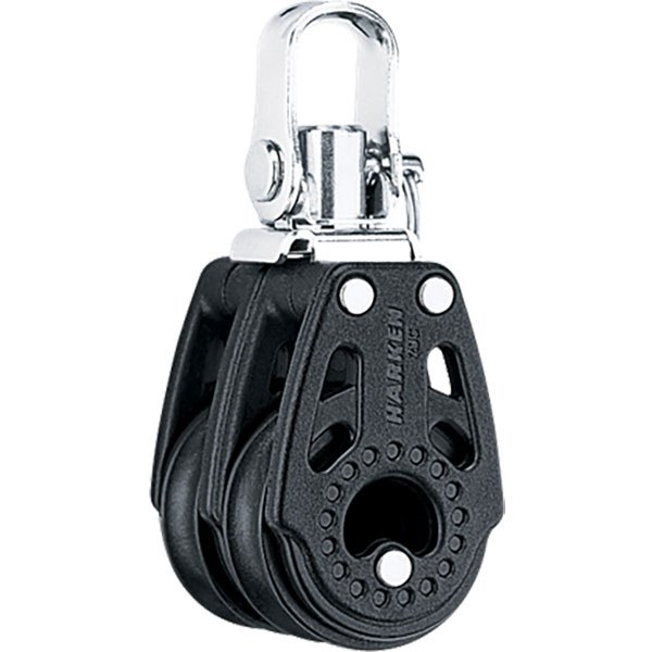 Harken Double Swivel Carbo Block 29 Mm Pulley Schwarz von Harken