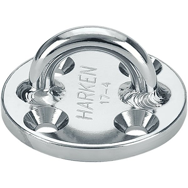 Harken Stainless Steel Small Round Padeye 57 Mm Adapter Silber von Harken