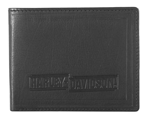 Harley-Davidson Men's Drag Race Bi-Fold Leather Wallet w/RFID HDMWA11675 von Harley-Davidson