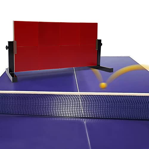 Tischtennis Rebound Board, Tischtennis-Rückprallbrett, Ping Pong Rebounder mit 8-roten Gummis, Selbsttrainingsausrüstung Für Home Gym Indoor Outdoor von HaroldDol