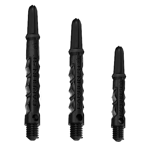 Harrows Dart Shafts Carbon ST Stiele mit Pyramidenringen, Tweenie, Schwarz von Harrows