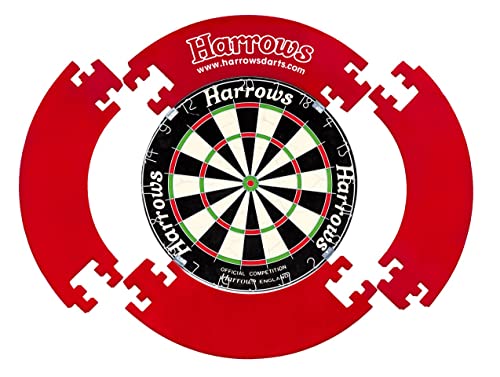 Harrows Dartboard Surround, 4-teilig, Rot von Harrows
