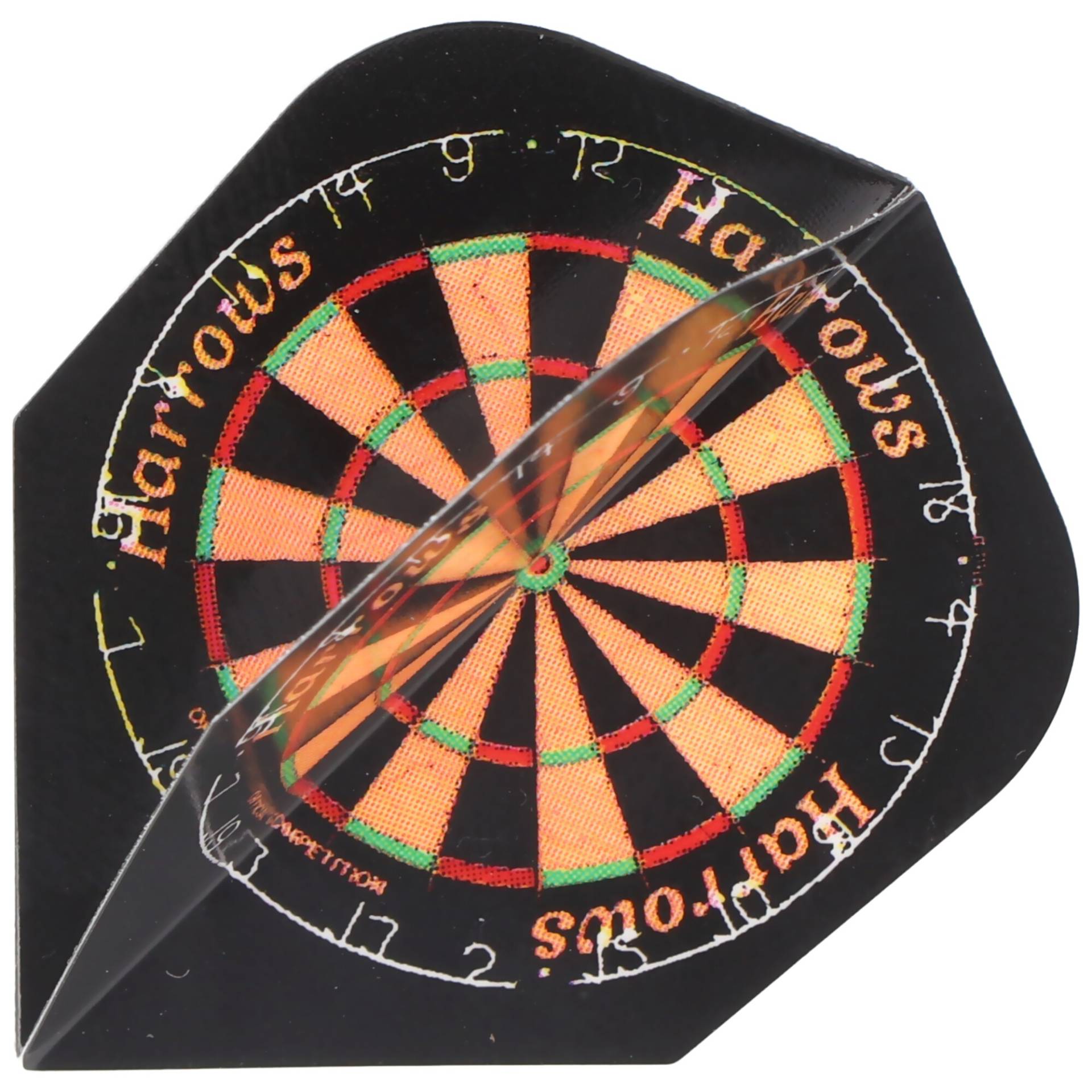 Harrows Dartflight Quadro Poly Classic, Std., Dartboard, 3 Stück von Harrows