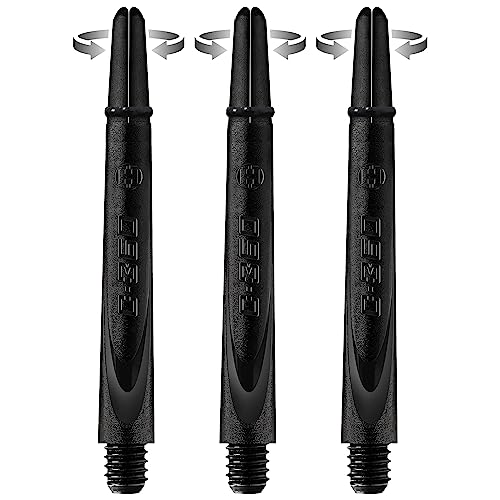 Harrows Darts Technology Carbon 360 Shafts, Rotating Carbon top von Thor-Sports (midi, Black) von Harrows