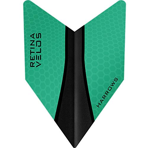 Harrows Retina-X Dart-Flights – extra stark – Velos – 10 Sets (30) (Jade) von Harrows