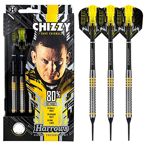 Harrows Soft Darts Dave Chisnall Chizzy 80% Tungsten Softtip Dart Softdart (20 Gr) von Harrows