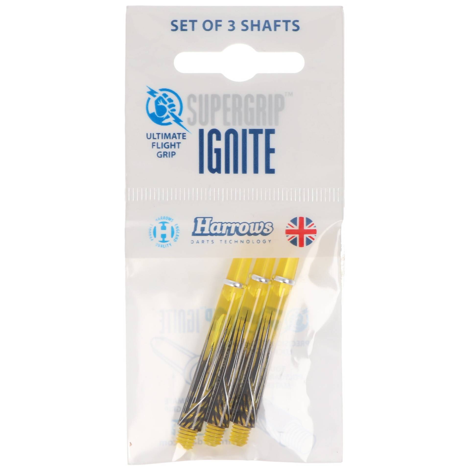 Harrows Supergrip Schaft Ignite, medium, gelb von Harrows