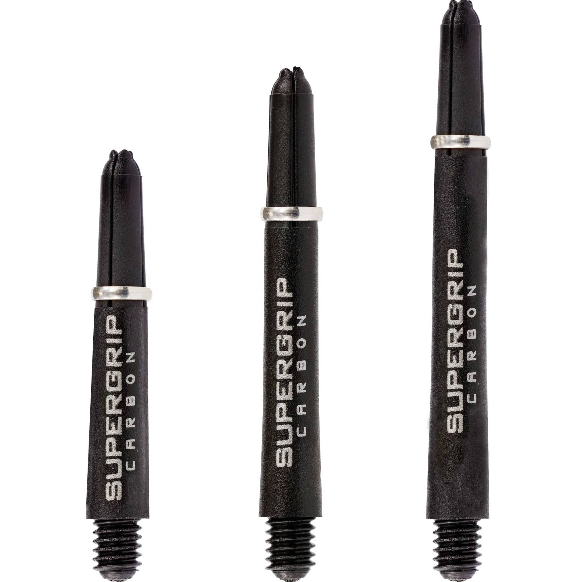 Supergrip Carbon Sch?fte schwarz / silber Medium 48 mm von Harrows