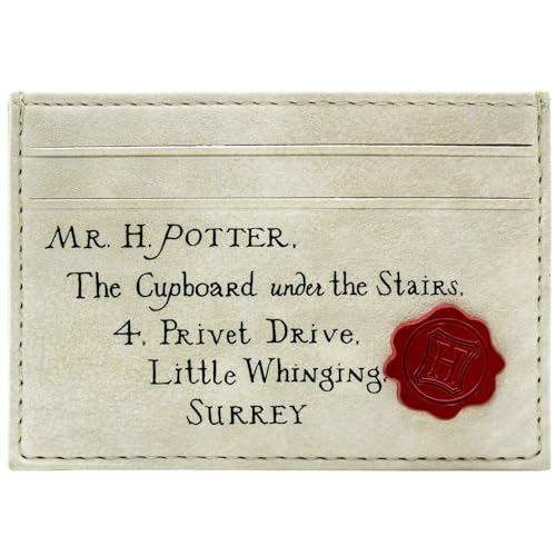 Dobby H.P. Hogwarts Wizardry Geprägter Brief Geldbörse/Geldbeutel Kartenhalter, Beige von Harry Potter