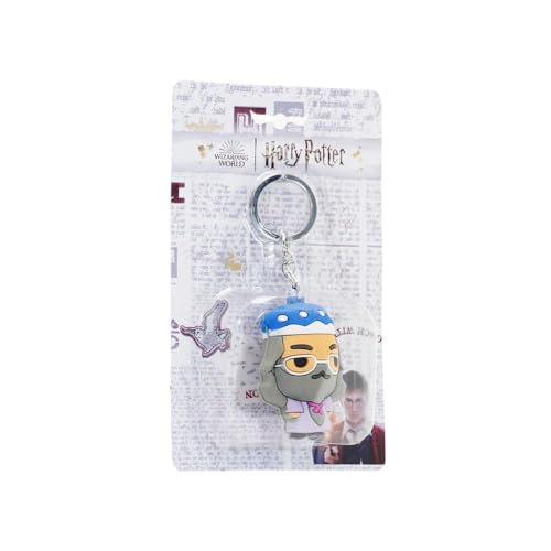 Harry Potter Dumbledore Chibi-Schlüsselanhänger Vinylfigur, Mehrfarbig, 5 x 6,7 cm von Harry Potter