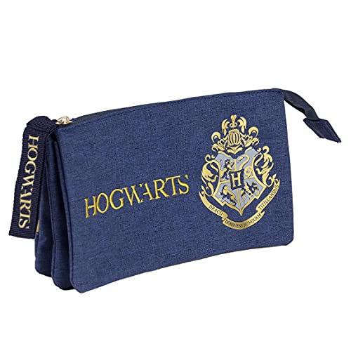 Harry Potter Federmäppchen Schlampermäppchen Stiftetasche Schultasche Verschiedene Größen (Blau) von Harry Potter