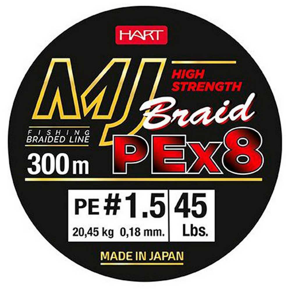 Hart Mj 300 M Braided Line Mehrfarbig 0.180 mm von Hart