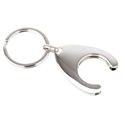 Ã‚£1 Coin Key Ring Trolley Token Metal Holder by Harts von Harts