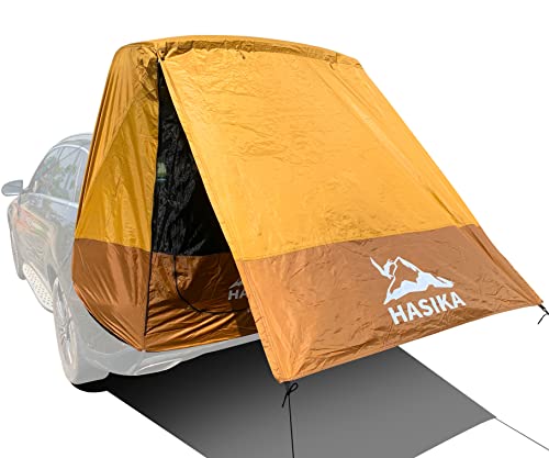 Hasika Heckklappen-Sonnensegel für Auto, Reise, kleine bis mittlere Größe, SUV, wasserdicht, 3000 mm, Gelb (groß) von Hasika