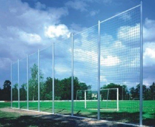 Haspo Pfosten für Ballfangnetz/Stopnetz - Spezial-Alu-Profil 83 mm, Höhe über Flur:5 Meter von Haspo