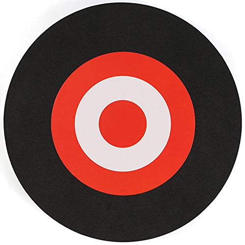 Haude Zielscheibe für Bogenschießen, -Schaumstoff, selbstheilend, Bogenschießen, 25 x 3 cm, Schwarz + Rot von Haude