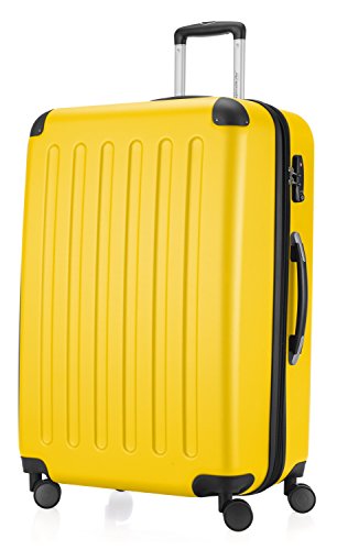 HAUPTSTADTKOFFER - Koffer Spree Trolley Gepäck Hartschale, 75 cm, 128 Liter, matt, Gelb von Hauptstadtkoffer