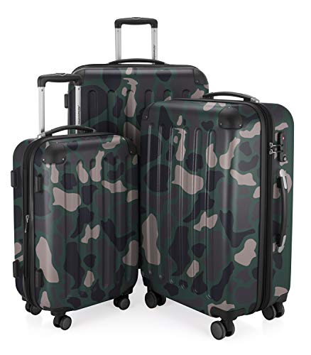 Spree - Koffer-Set, (S,M & L) Camouflage, HK-1203-R2-CF von Hauptstadtkoffer