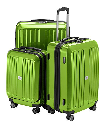 HAUPTSTADTKOFFER - X-Berg - 3er Koffer-Set Koffer Trolley Hartschalenkoffer, TSA (S, M, L ), Apfelgrün von Hauptstadtkoffer