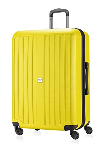 HAUPTSTADTKOFFER - X-Berg - Koffer Trolley Hartschalenkoffer, TSA, 75 cm, 128 Liter, Gelb matt von Hauptstadtkoffer