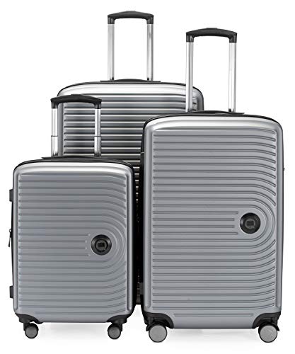 Mitte - Koffer-Set Koffer Trolley, TSA (S,M & L), Silbermatt von Hauptstadtkoffer