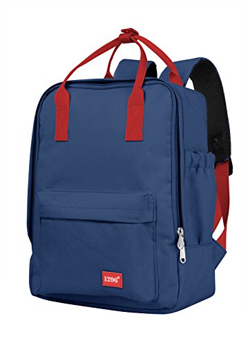 blnbag U3 - Leichter Rucksack mit Steckfach für Notebook, robuster Daypack, wasserabweisend, Tagesrucksack für Damen und Herren, Uni- Schulrucksack, 10 Liter - Blau von Hauptstadtkoffer