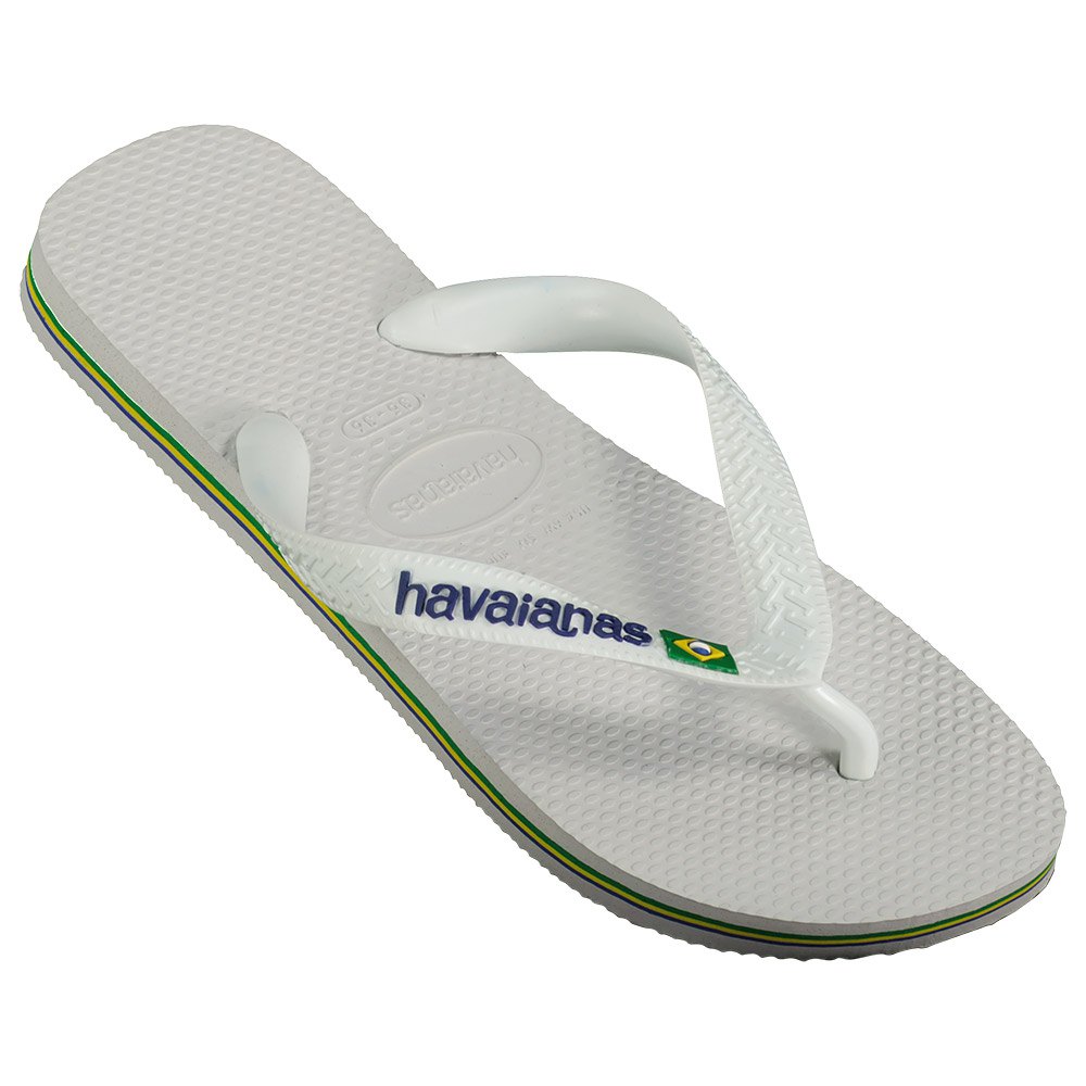 Havaianas Brasil Logo Flip Flops Weiß EU 45-46 Junge von Havaianas