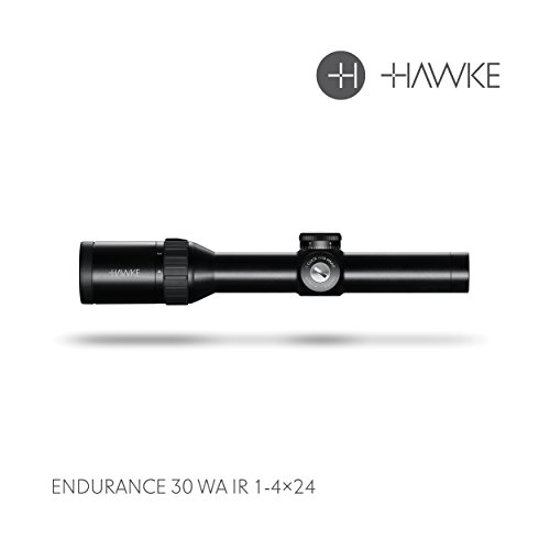 Hawke Zielfernrohr Model 2018 Endurance 30 WA 1-4x24 Tactical Dot Model 2018, schwarz, M, 16301 von Hawke
