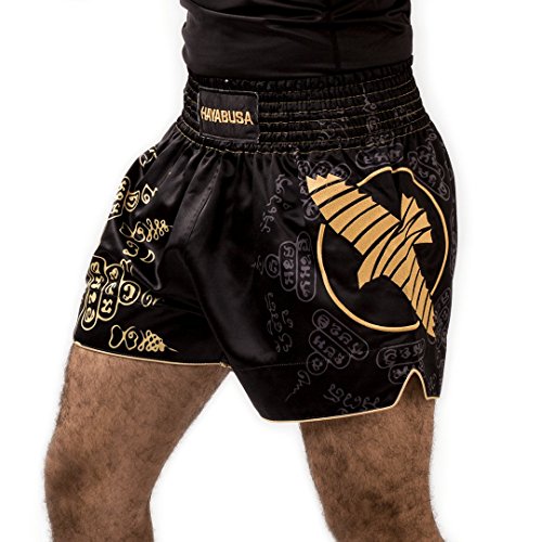 Hayabusa Muay Thai Shorts, Falcon, schwarz Größe XL von Hayabusa