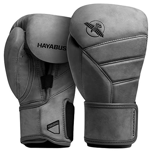 Hayabusa T3 LX Boxhandschuhe aus Leder - Slate, Größe 12 Oz von Hayabusa