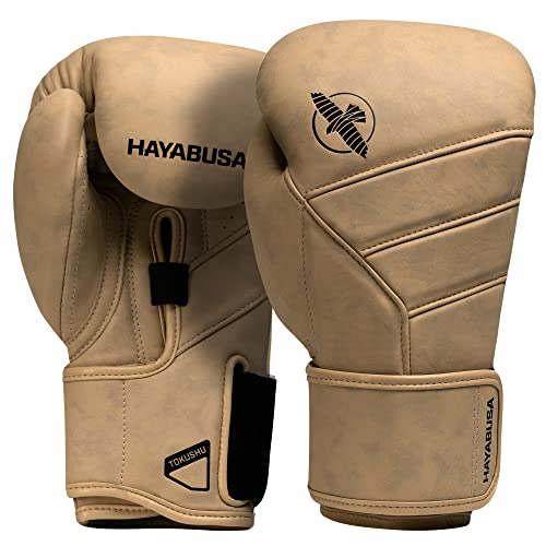 Hayabusa T3 LX Boxhandschuhe aus Leder - Bräunen, Größe 16oz von Hayabusa