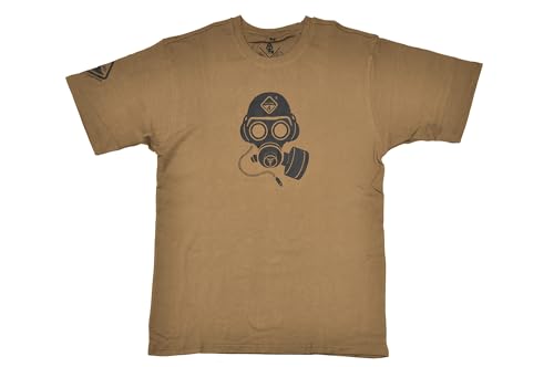 Hazard 4 Special Forces Gas Mask Graphic Tee T-Shirt – Coyote (XL) von Hazard 4