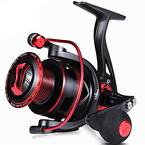 Angelrolle 5,2:1 Übersetzungsverhältnis Spinnrolle mit Kohlefaserspule Max. Widerstand 10 kg für Bass Salzwasser/Süßwasser 3000 Series von Hcclijo