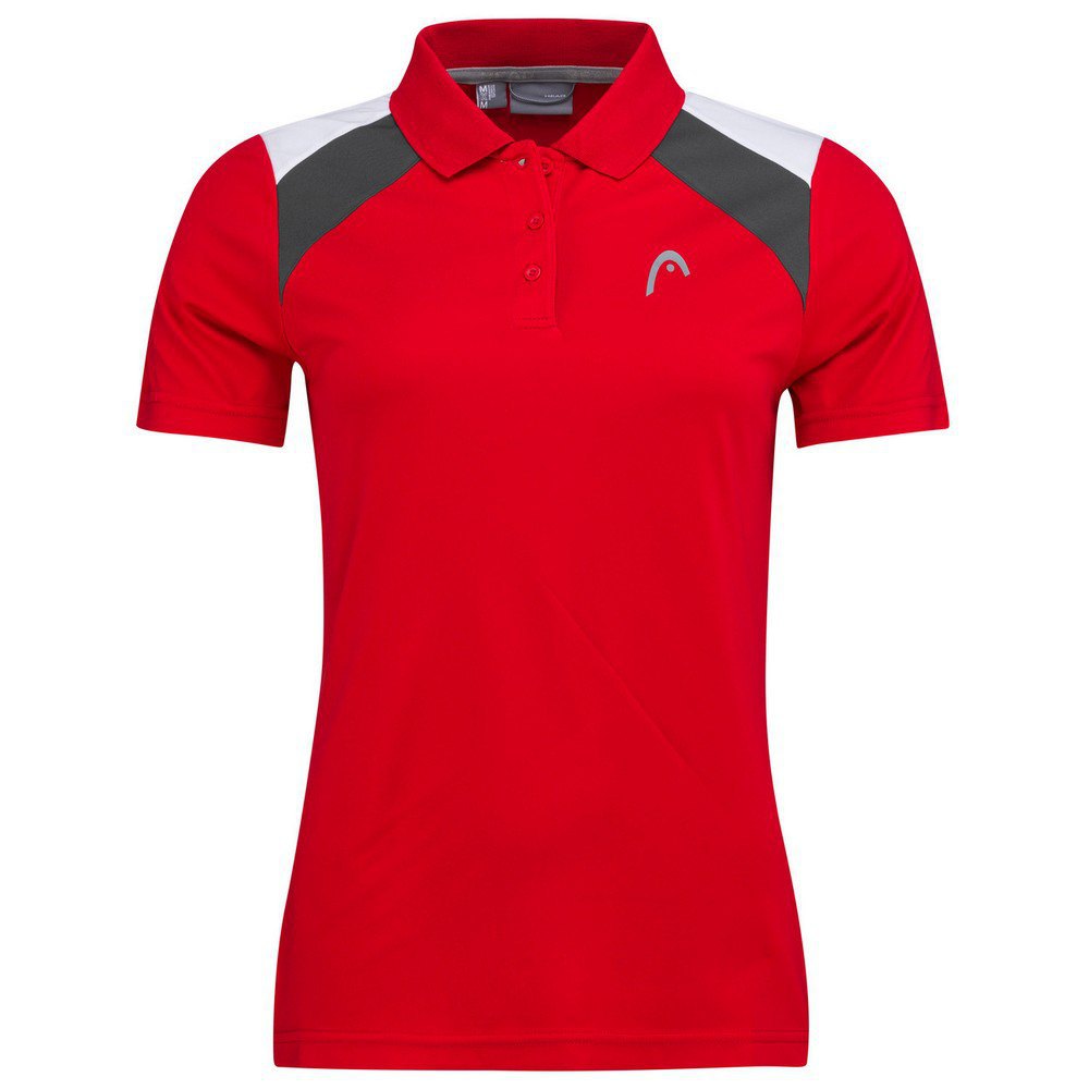 Head Racket Club 22 Short Sleeve Polo Rot S Frau von Head Racket