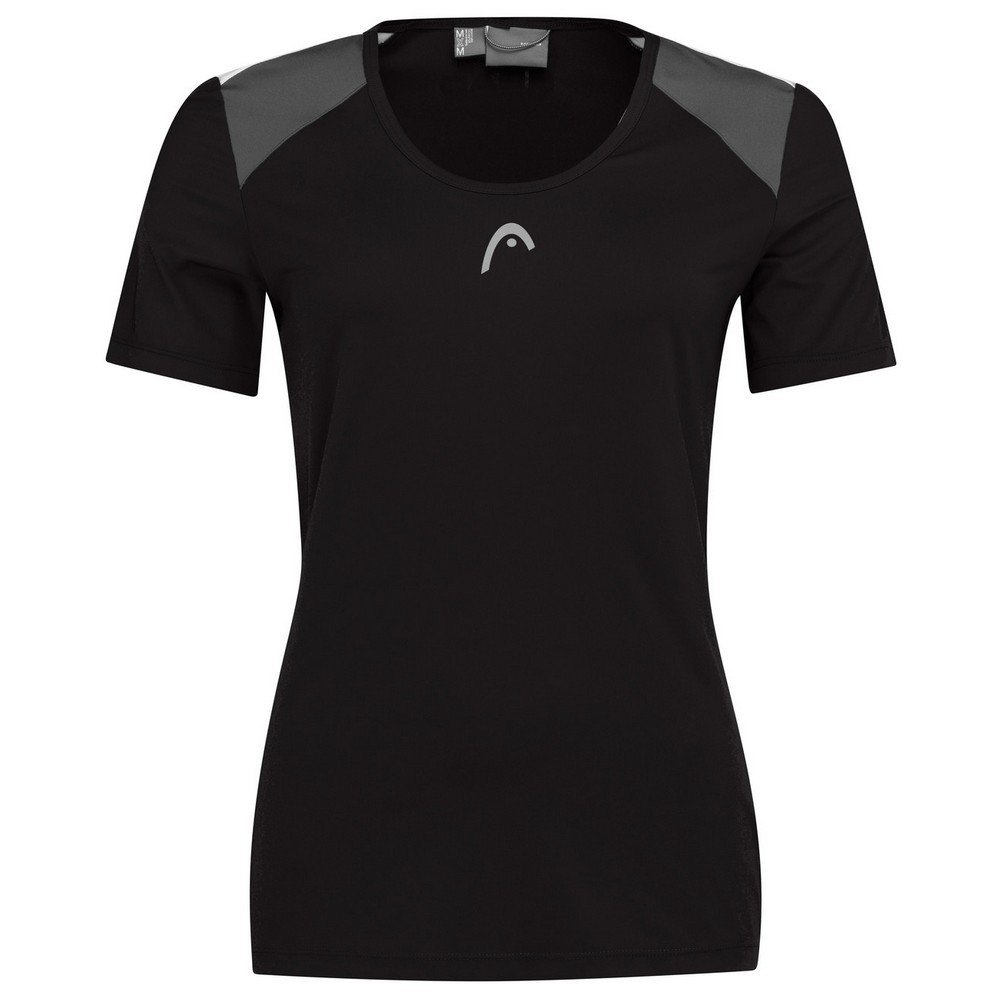 Head Racket Club 22 Short Sleeve T-shirt Schwarz L Frau von Head Racket