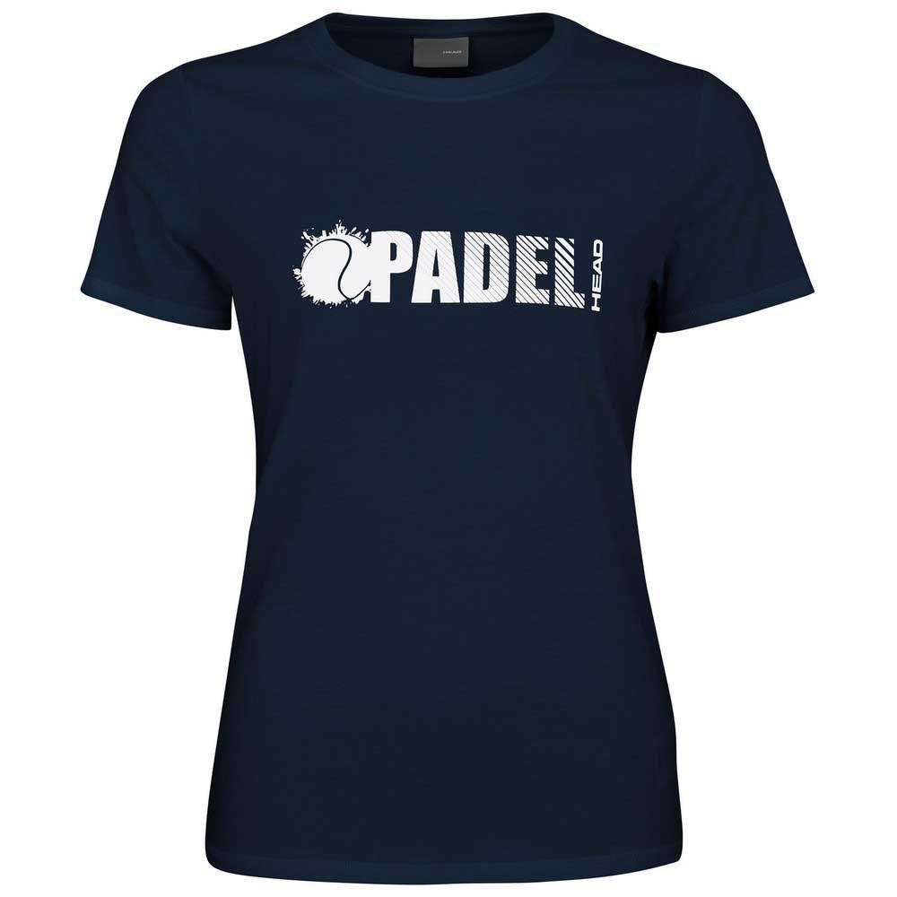 Head Racket Padel Font Short Sleeve T-shirt Blau S Frau von Head Racket