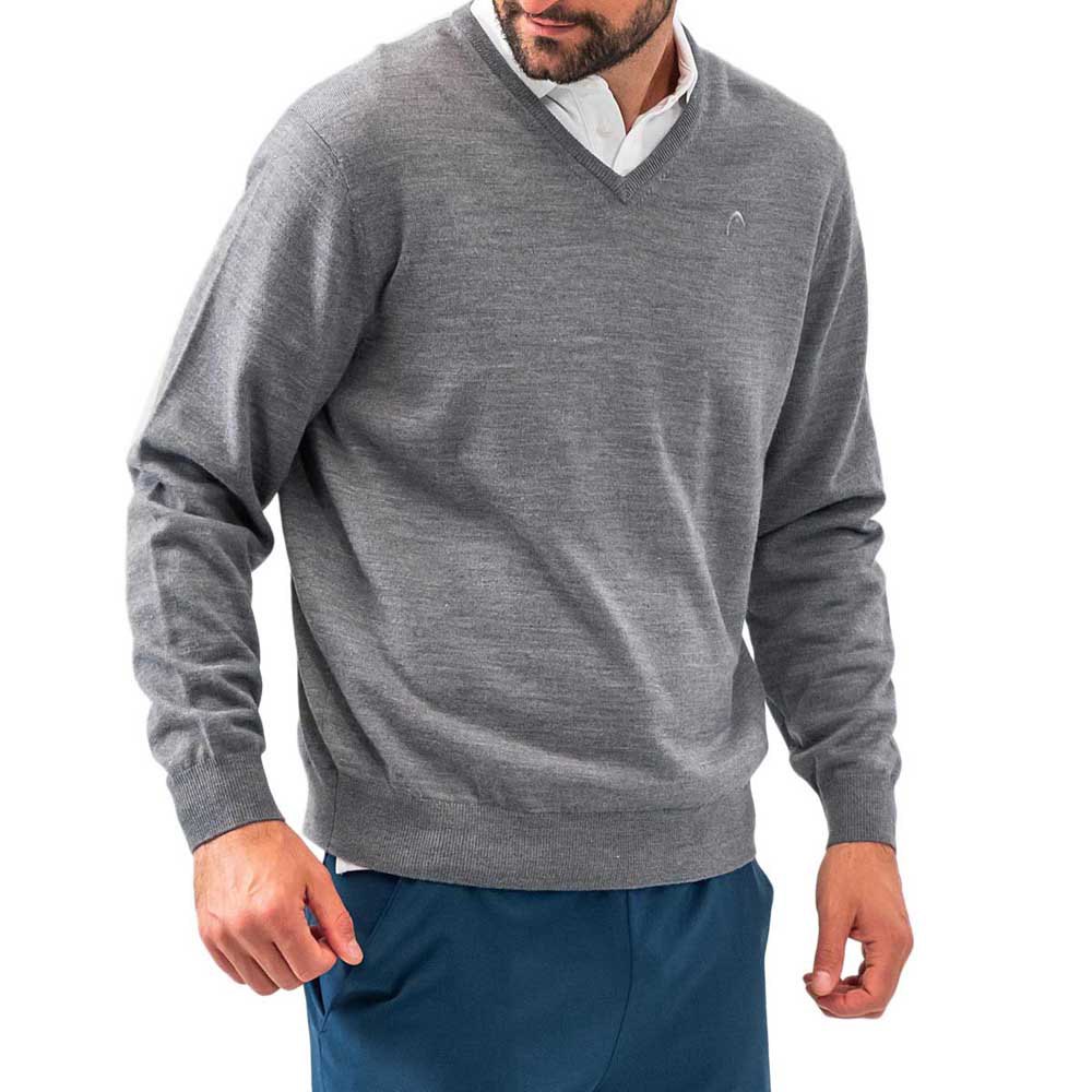 Head Racket Pullover Long Sleeve Polo Grau XL Mann von Head Racket