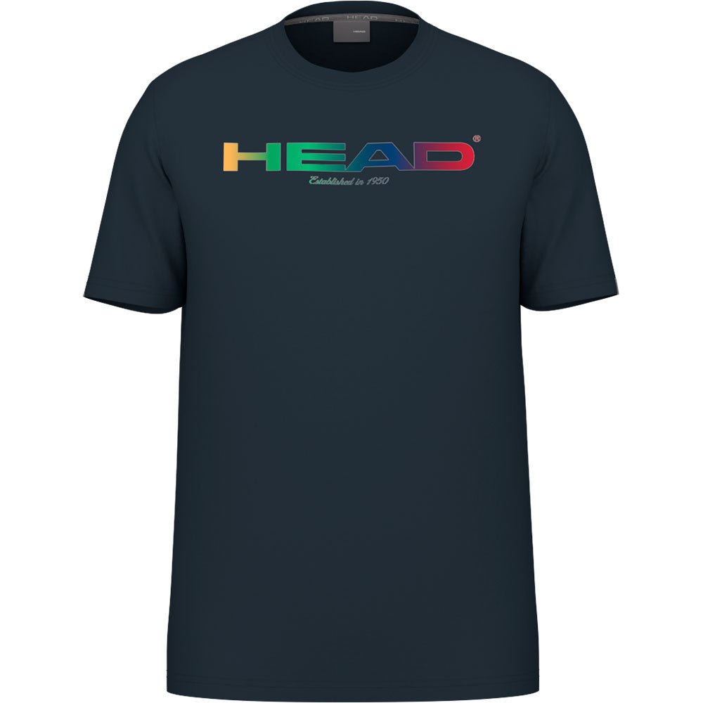 Head Racket Rainbow Short Sleeve T-shirt Blau 2XL Mann von Head Racket