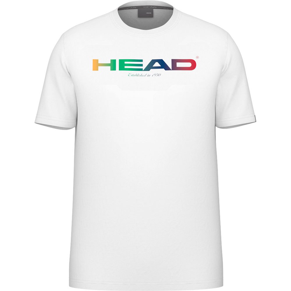 Head Racket Rainbow Short Sleeve T-shirt Weiß 2XL Mann von Head Racket