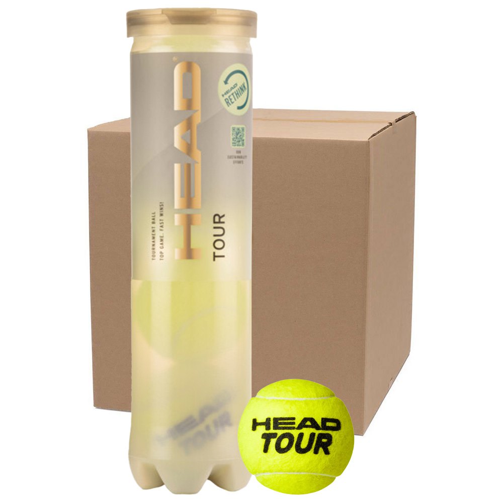 Head Racket Tour Tennis Balls Box Gelb 18 x 4 Balls von Head Racket