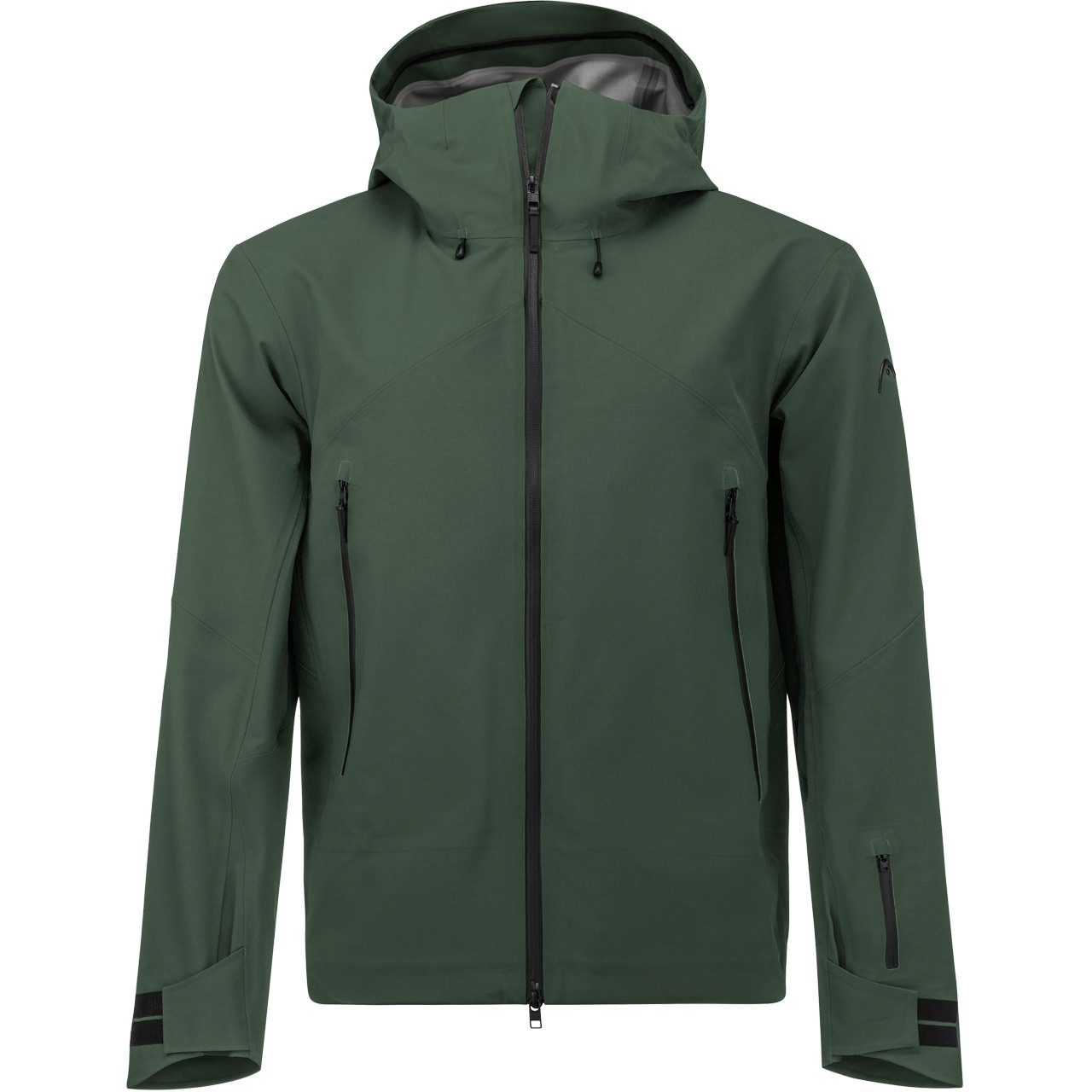 Head Skiwear Herren unwattierte kürzere Shell Jacke KORE II thyme green von Head Skiwear