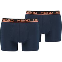 2er Pack HEAD Basic Boxershorts Herren blue/orange L von Head