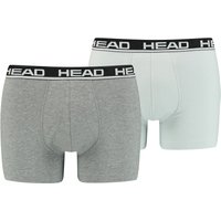 2er Pack HEAD Basic Boxershorts Herren grey combo L von Head