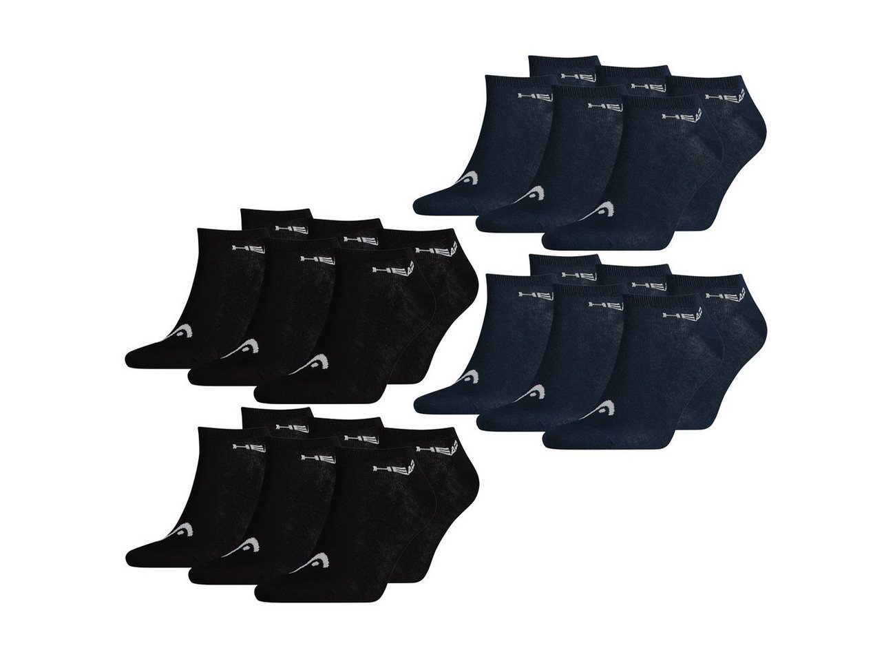 Head Sneakersocken SNEAKER UNISEX - 12er Pack (12-Paar) mit flacher Zehenart von Head