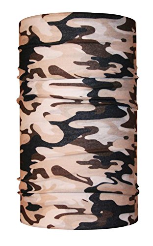 HeadLOOP Multifunktionstuch Camouflage Wüste Loop Schlauchtuch Schal Halstuch Kopftuch Microfaser von HeadLOOP