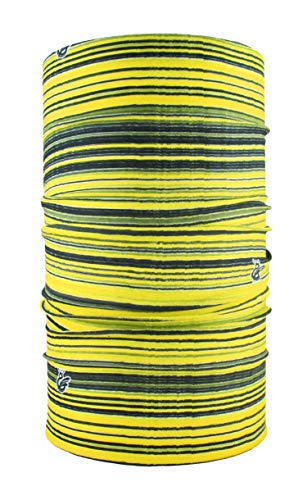 HeadLOOP Multifunktionstuch Stripes Schal Halstuch Kopftuch Mikrofaser (Gelb) von HeadLOOP