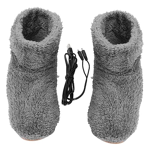 Healifty 1 Paar Elektrische Warme Schuhe Fußwärmer Wiederaufladbar Beheizte Hausschuhe USB Elektrische Warme Schuhe Wärmeschuhe USB-Heizkissen Stiefel Für Männer Beheizte von Healifty