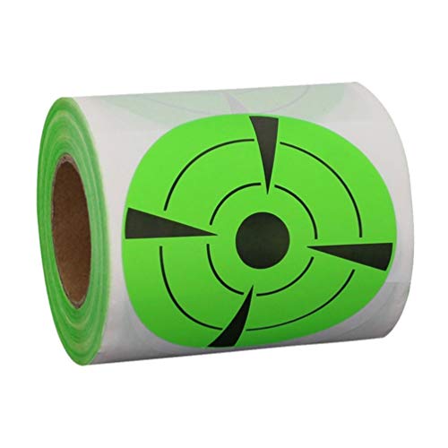 Healifty 125 Stück Ziel-Aufkleber, selbstklebend, fluoreszierend, Zielscheibe, Ziel-Aufkleber für Indoor-Übungen von Healifty