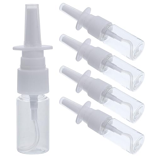 Healifty 5 x Nasenspray-Flaschen aus Kunststoff, Pumpsprühnebel, 10 ml, nachfüllbare Flasche für Salzwasser-Anwendungen von Healifty