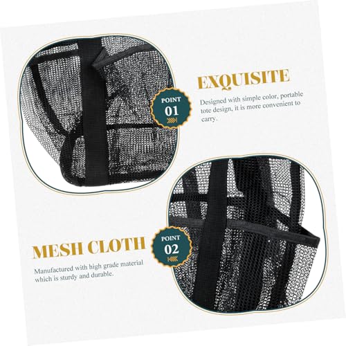 Healvian Große Mesh Strandtasche mit Belüftung Leichter Tragbarer Kosmetik und Waschbeutel Multifunktionale Aufbewahrungstasche für Reisen Schwimmbad Camping und Studentenwohnheim von Healvian